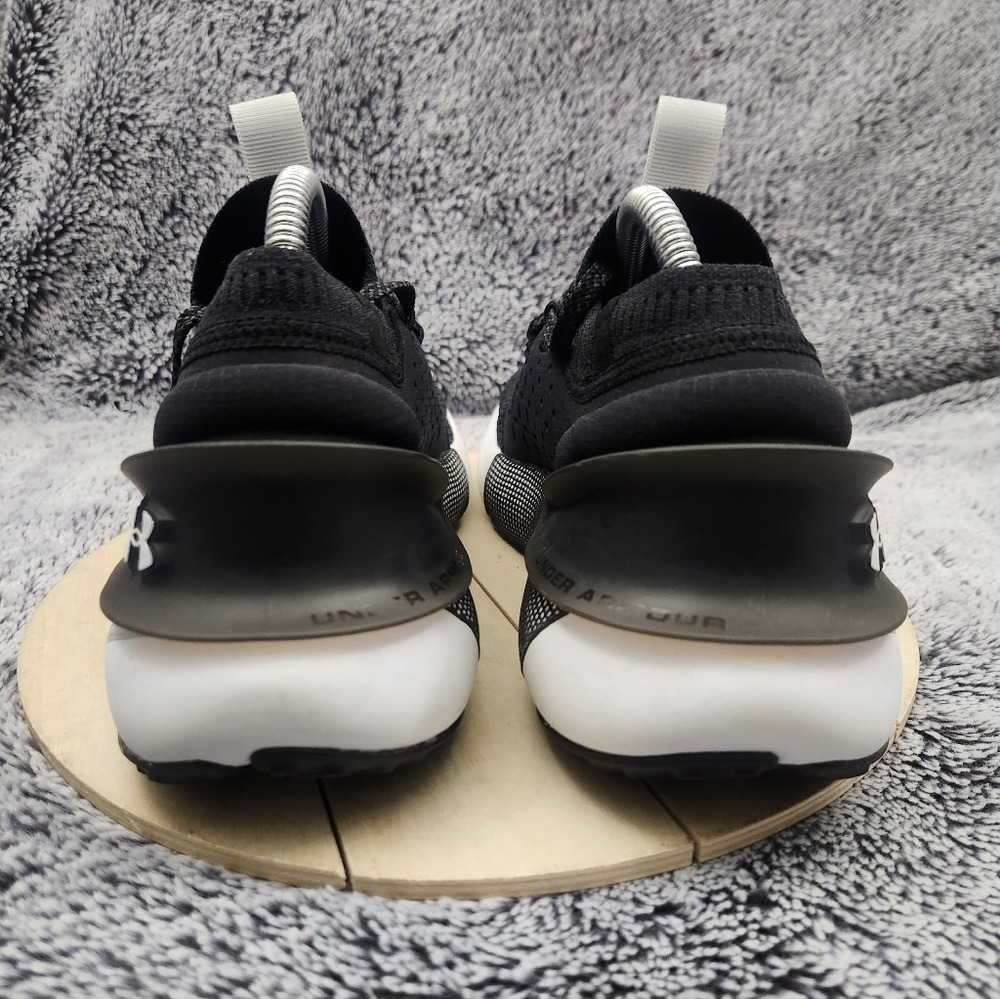 Under Armour Men’s Black & White HOVR Phantom 3 Running Shoes Size 9.5 - Picture 6 of 8